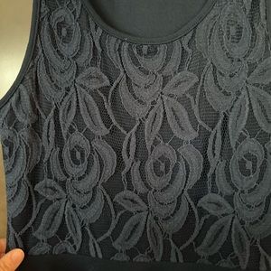 Blue dress with lace